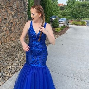 Royal Blue prom dress